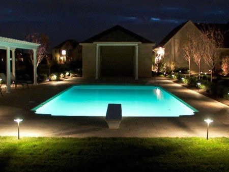 Outdoor Swimming Pool Lighting Vacaville, CA